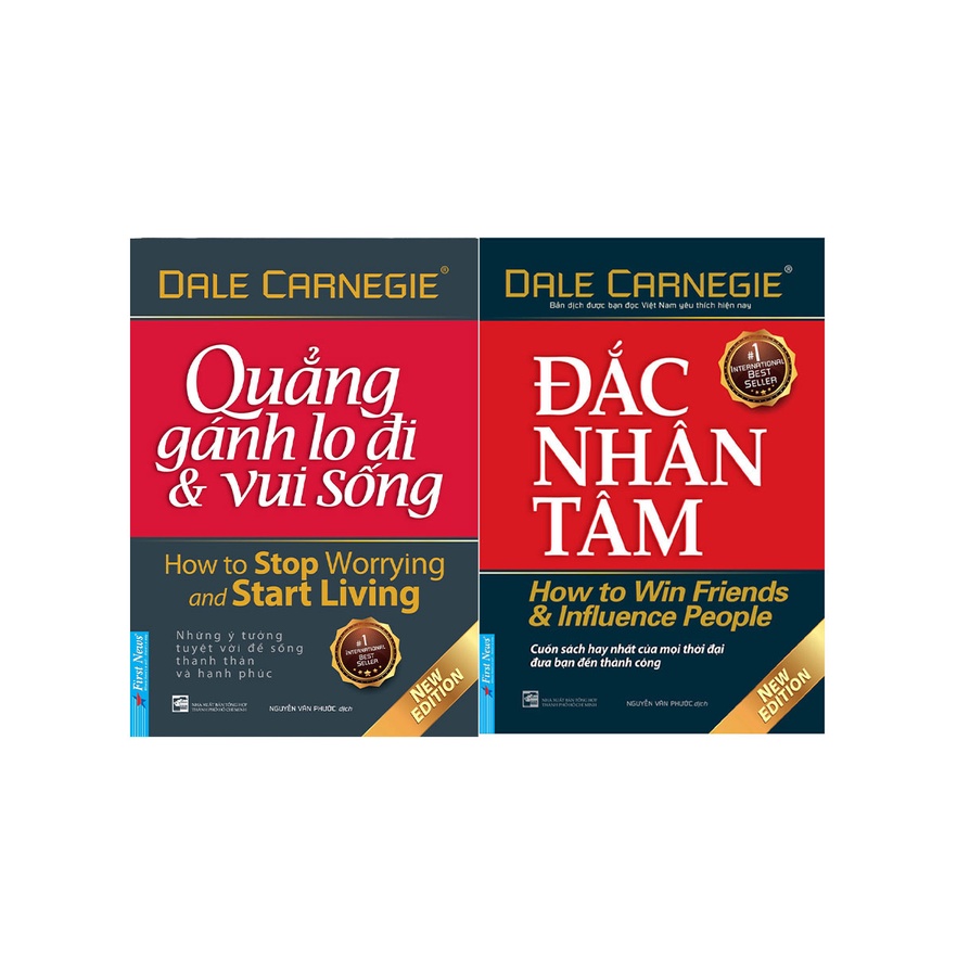 Sách - Combo Đắc Nhân Tâm + Quẳng Gánh Lo Đi Và Vui Sống - FN