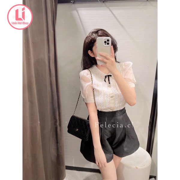 Sơ Mi Sổ Nơ, Sơ Mi Ren, Sơ Mi Cổ Đính Hạt