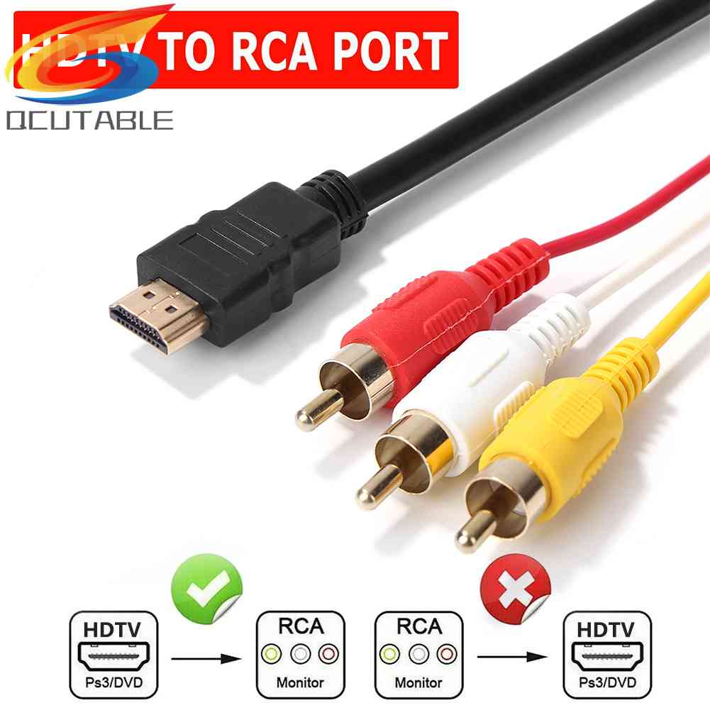 Cáp ChuyểN ĐổI HDMI-Compible Sang 3RCA AV