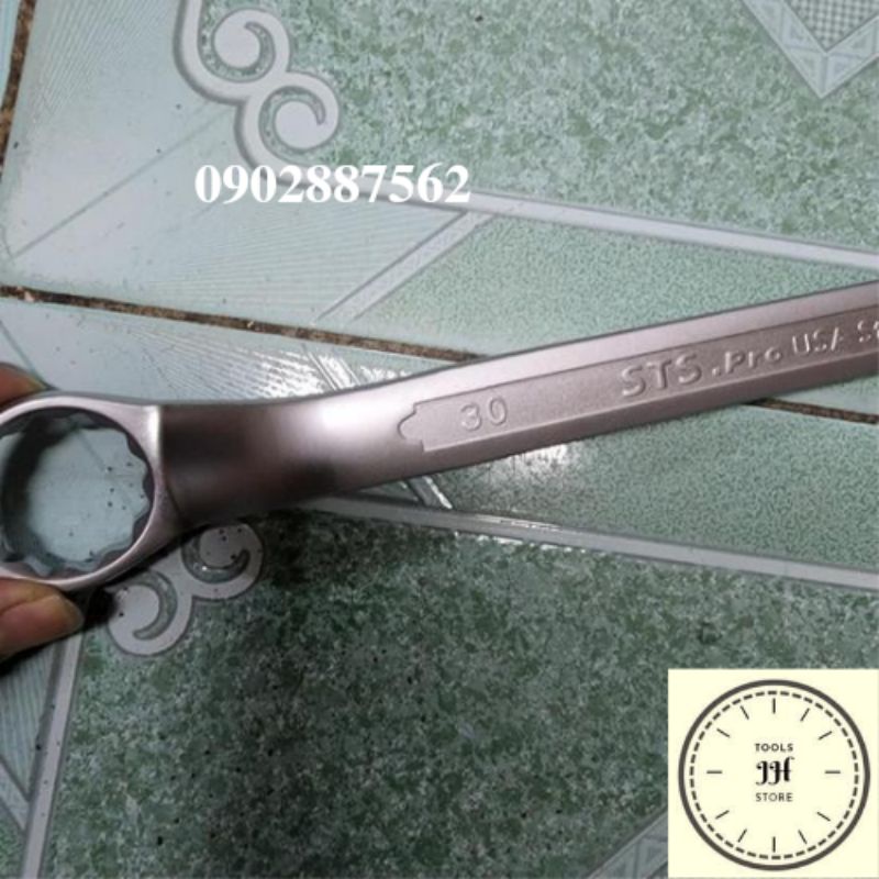 cờ lê 2 đầu vòng 30x32 STS thép crv