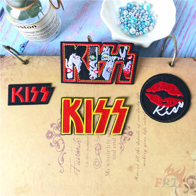1 miếng dán ủi quần áo cứng hình nhóm nhạc rock DIY