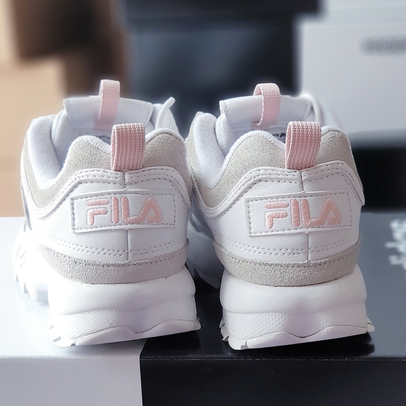 Giày Fila diruptor white grey, size 37, real 2hand