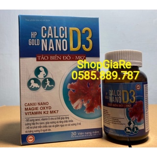 Hp Gold Calci Nano D3 Tảo Biển Đỏ K2 Bổ sung canxi, chống còi xương, loãng xương, phát triển nhanh, xương chắc khỏe