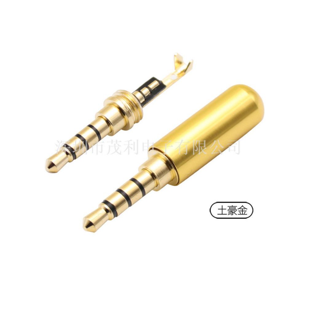 Jack hàn 3.5 (3 vạch 4 khấc)- lỗ luồn dây 5mm