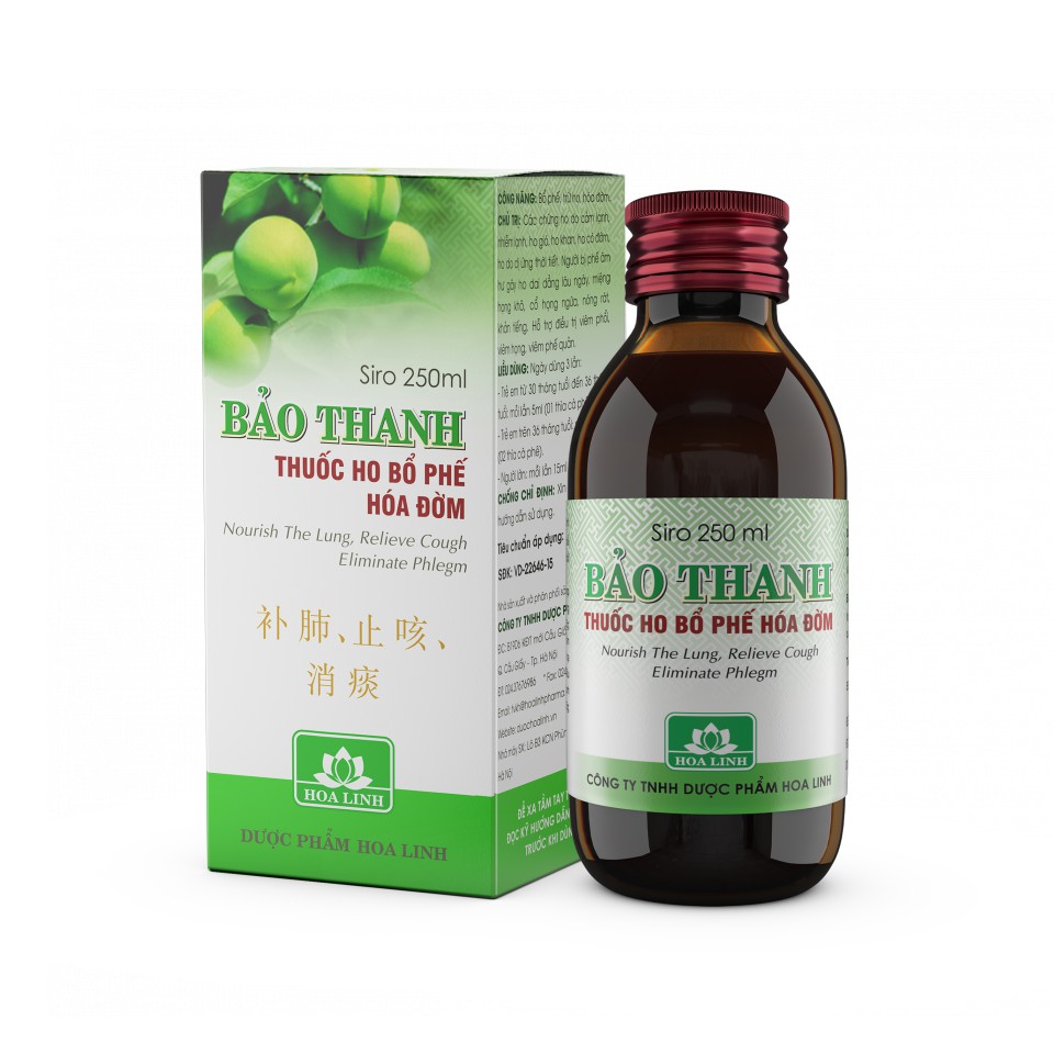 ✅ [CHÍNH HÃNG] Siro ho Bảo Thanh trẻ em, người lớn