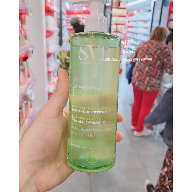 Sữa Rửa Mặt SVR Gel Moussant Cho Da Dầu Mụn &amp; Da Nhạy Cảm