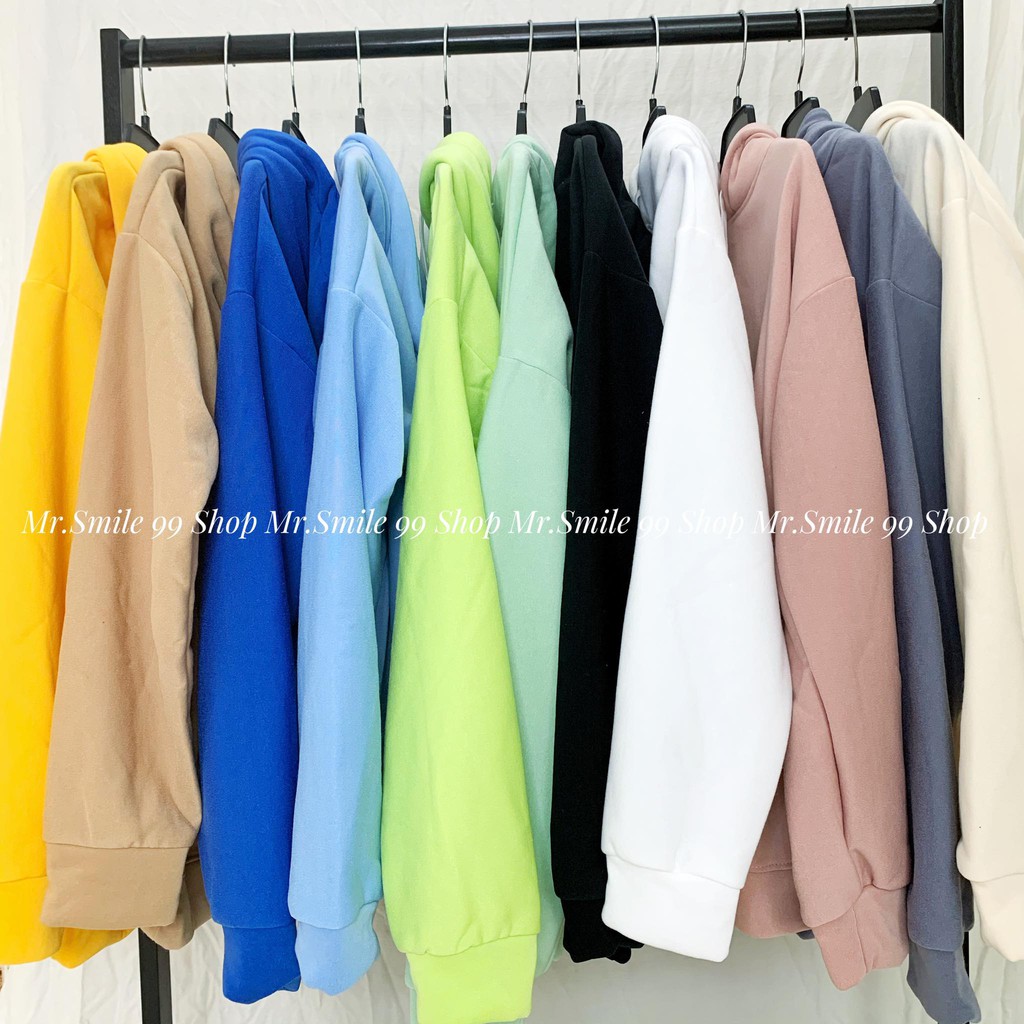 Áo Hoodie Trơn ❤️ Unisex Nam Nữ ❤️ MR SMILE 99 SHOP