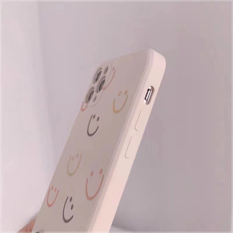 Ốp điện thoại silicon mềm họa tiết mặt cười cho iPhone 12/ 12Pro Max 11/11Pro 11Pro Max X XR XS XS MAX 7 8 Plus SE