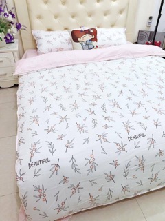SET CHĂN GA GỐI COTTON LỤA DEMI