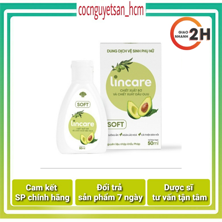 Dung Dịch Vệ Sinh Phụ Nữ Lincare Soft 50ml [cocnguyetsan_hcm]