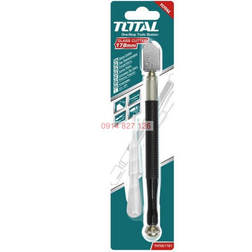 Dao cắt kính TOTAL THT561781 178mm, Bút cắt kính hợp kim cao cấp chống rỉ sét, Bh 12 tháng  Dụng cụ sửa chữa Tuấn Mã