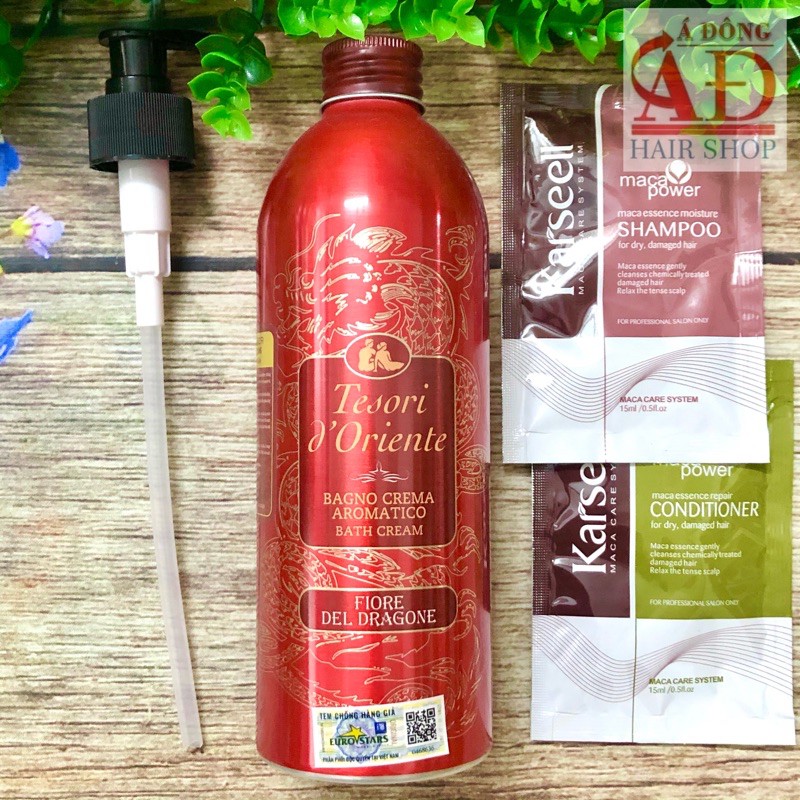 [Chính hãng] [Siêu rẻ] Sữa tắm nước hoa Thanh Long Tesori Flore Del Dragone Shower 500ml (ITALY)