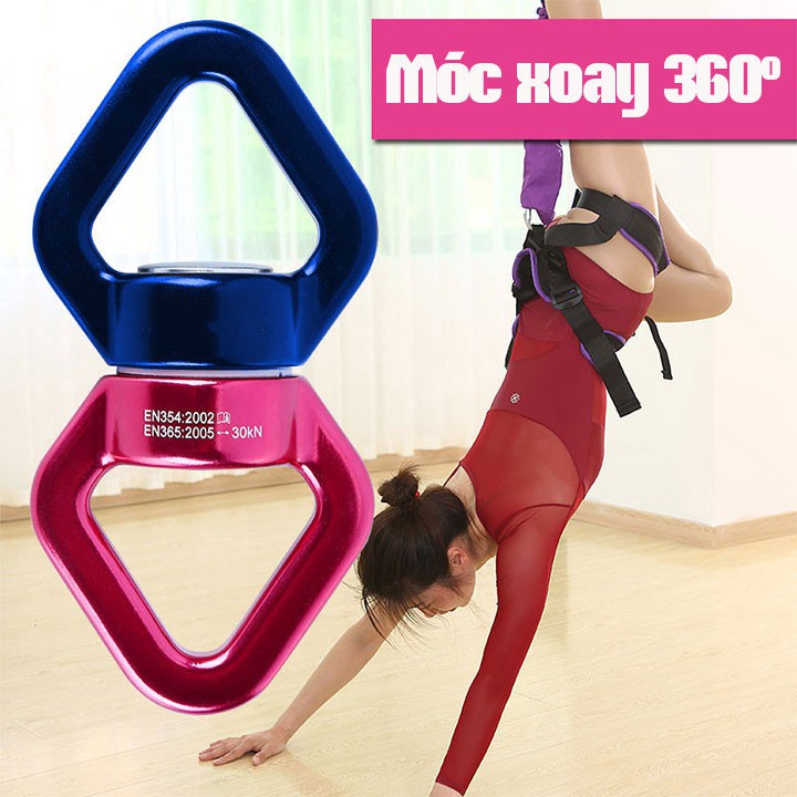 Móc xoay 360 độ cao cấp tập yoga leo núi