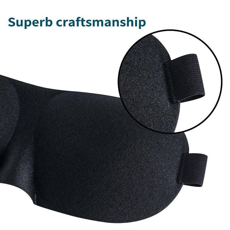 1 Miếng Bịt Mắt Ngủ 3D Mềm Mại Nhỏ Gọn Dành Cho Nam Nữ Mang Đi Du Lịch