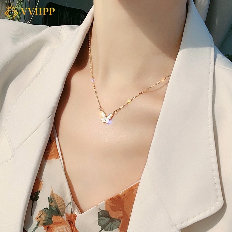 Vòng cổ nữ, dây chuyền hình bướm phong cách hàn quốc Nàng Thơ Accessories