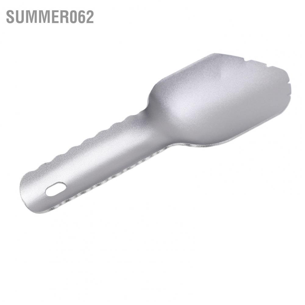 Summer062 Outdoor Portable Shovel Multipurposes Ultra Light Aluminum for Camping Mountaineering
