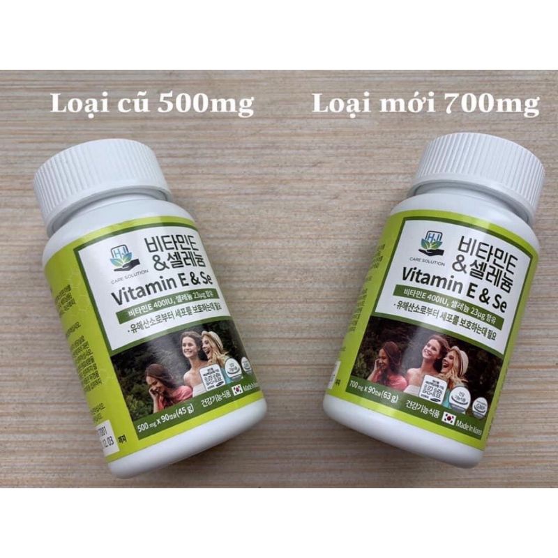 Vitamin E vs Selenium 700mg hộp 90