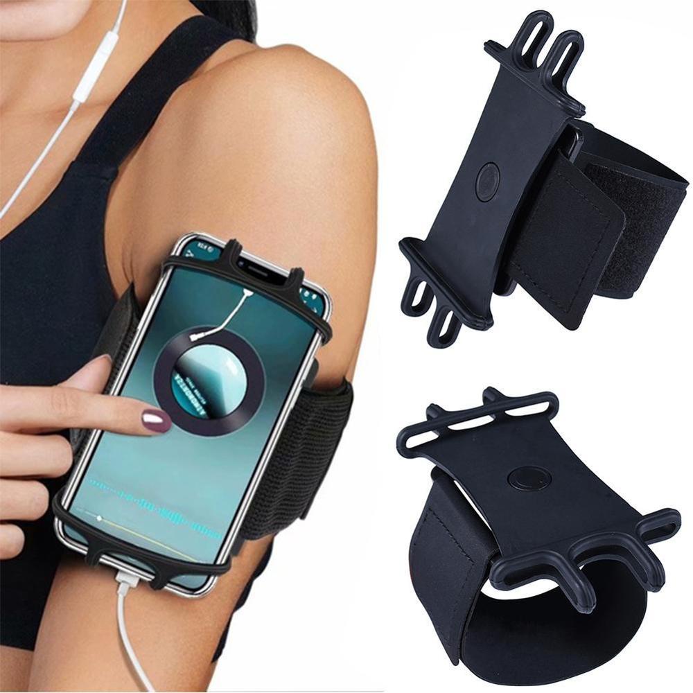 Vòng Đeo Tay Thể Thao Giữ Điện Thoại 4.0-6.5 inch Xoay 360 Độ Bằng Silicone