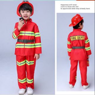 Đồ chơi Haloween Trang phục lính cứu hỏa cho bé
