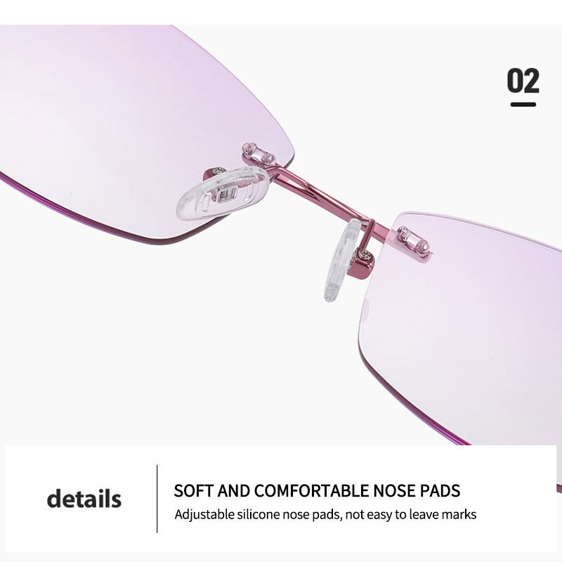 Kính Đọc Sách Không Gọng Chống Ánh Sáng Xanh Hai Công Dụng Cho Nữ