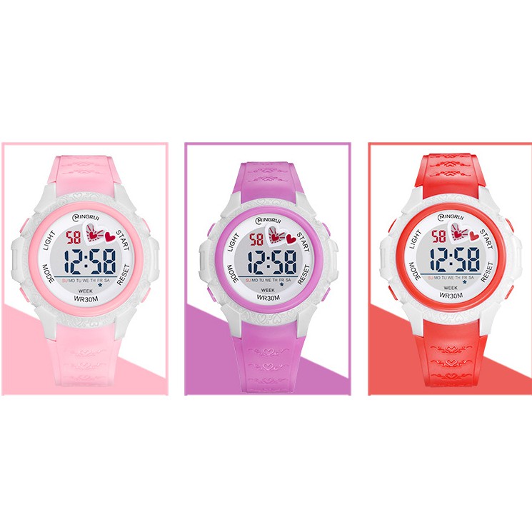 Đồng hồ điện tử trẻ em Ming Rui cute đa chức năng phát sáng | BigBuy360 - bigbuy360.vn