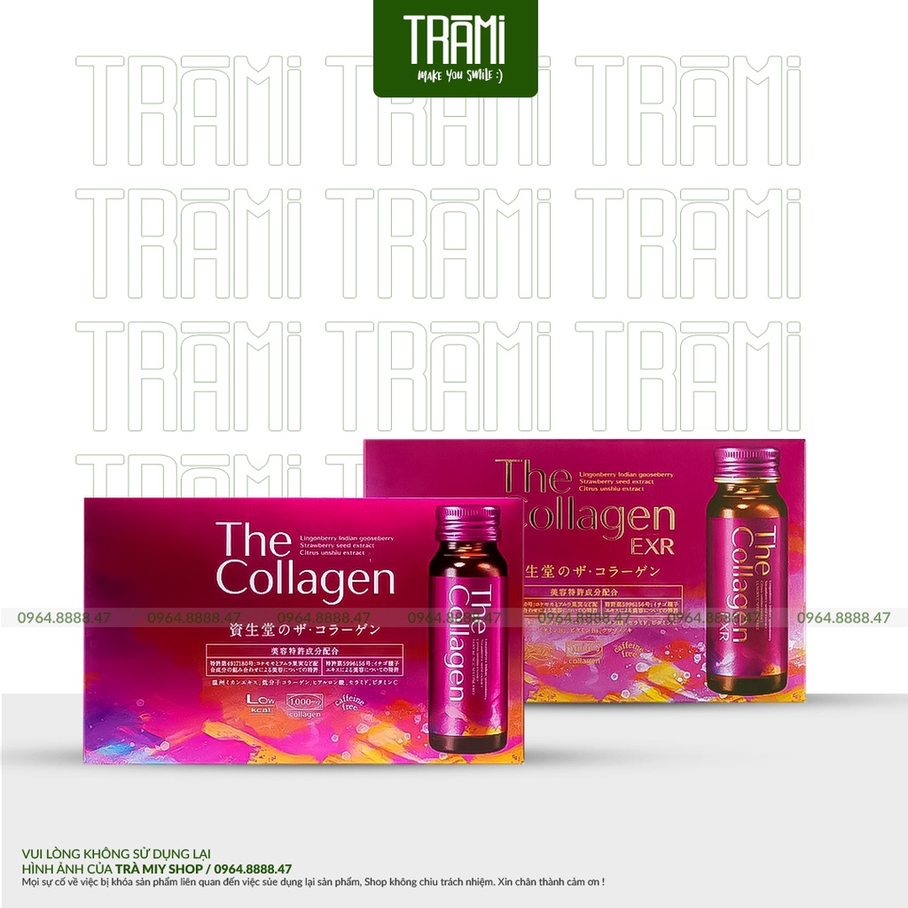 Nước Uống The Collagen Shiseido EXR Hộp 10 Lọ Dạng Nước Nhật Bản.