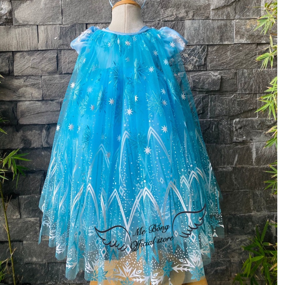 Váy công chúa Elsa-Váy nữ hoàng băng giá-Đầm công chúa-Thời trang cho bé-Váy thiết kế-Đầm thiết kế-Mẹ BốngPrincess dress
