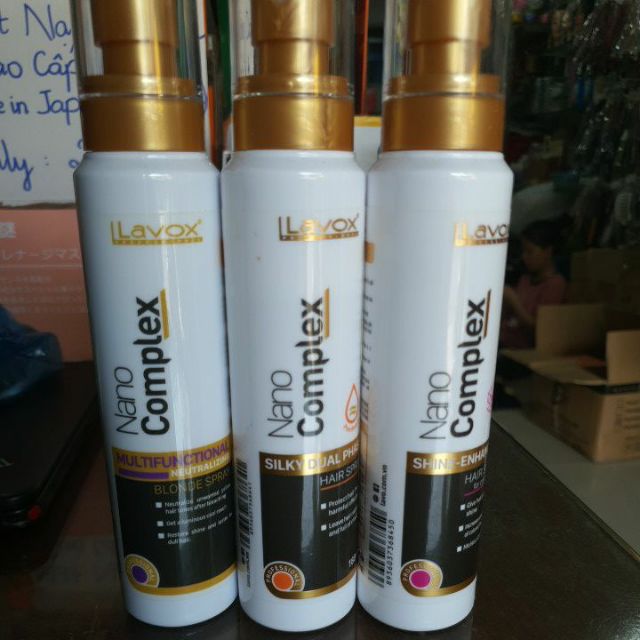 Xịt Dưỡng Lavox Nano Complex dưỡng ẩm siêu mềm mượt, dưỡng bóng tăng ánh màu và khử ánh sắc đa năng , bổ sung collagen.