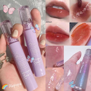 Son bóng dưỡng ẩm lâu dài Maffick Cartoon Lip Glaze trong suốt