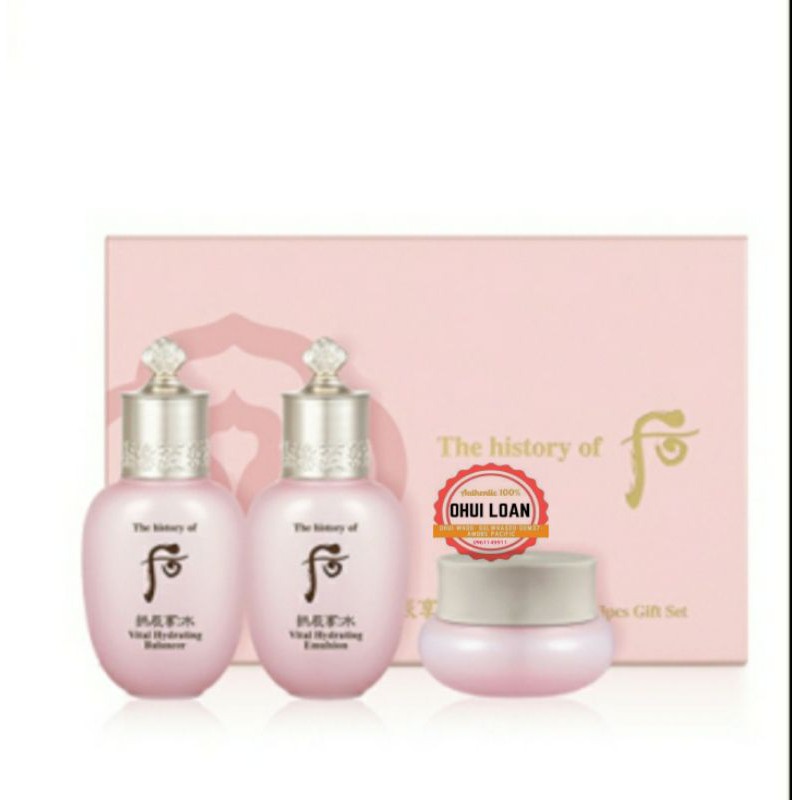 Set WHOO Vital Dưỡng Da Trắng Hồng (3 món) 

3 sản phẩm