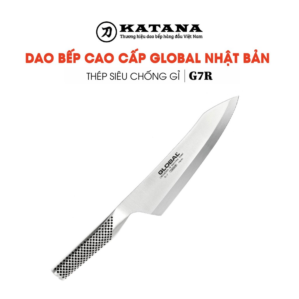 Dao bếp Nhật cao cấp Global G7R Oriental Deba (180mm)