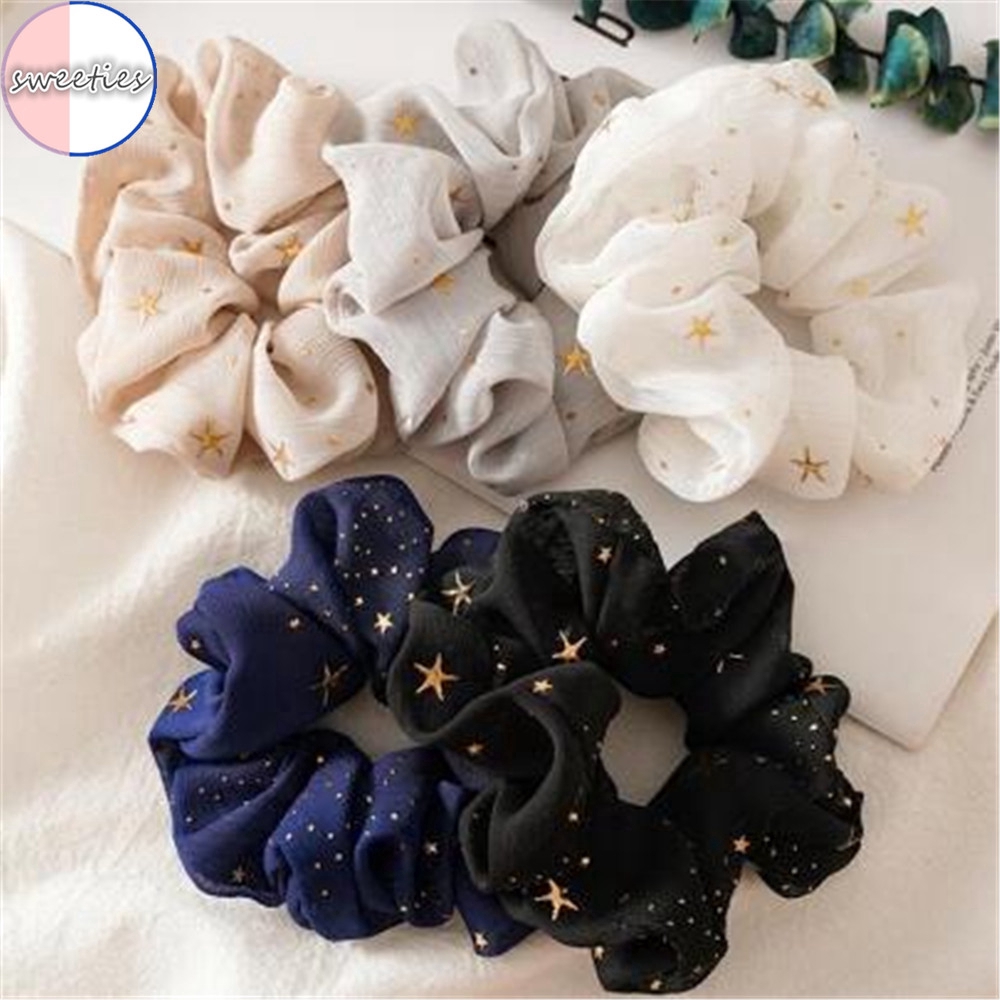 Dây Buộc Tóc Co Dãn Họa Tiết Ánh Sao Xinh Xắn Cho Nữ