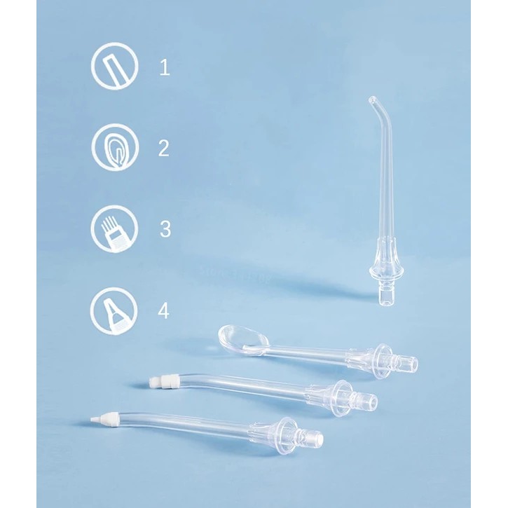Máy Tăm Nước Xiaomi Mijia MEO701 - Vệ Sinh Răng Miệng - Kèm 4 Đầu Vòi Tiện Lợi - Chính Hãng