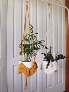 Dây treo cây macrame tua rua