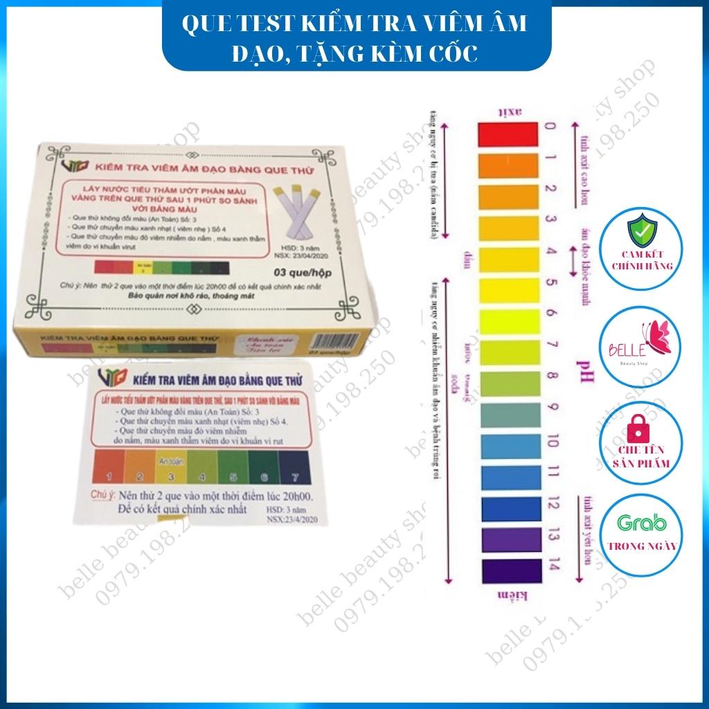 Que test thử viêm nhiễm phụ khoa nấm âm đạo nhanh nhạy Que test viêm âm