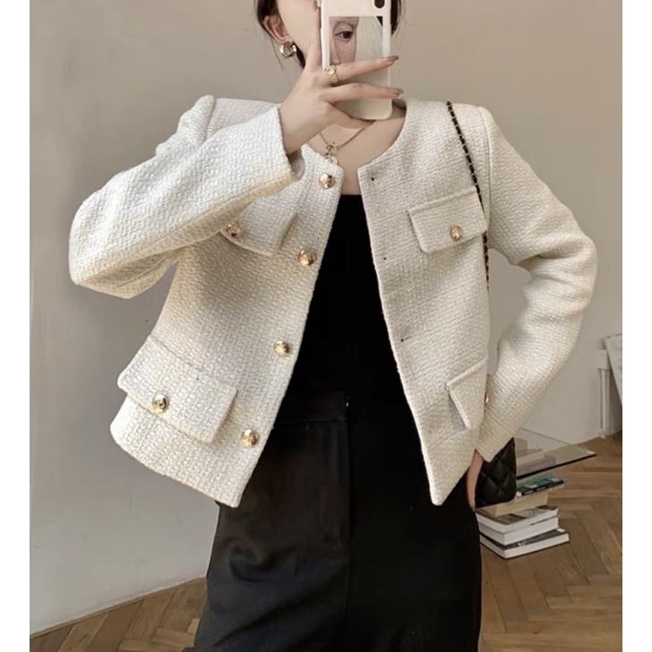 Áo dạ TWEED - Kéo cuối xem ảnh thật