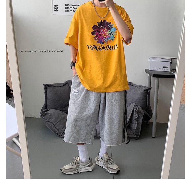 Áo thun tay lỡ unisex bông Kaibingboy