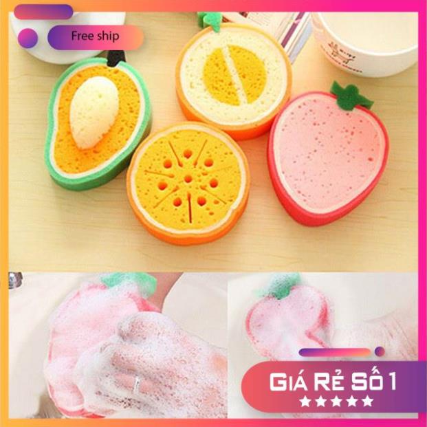 Miếng Bọt Biển Rửa Bát Hình Trái Cây Dễ Thương Tiện Dụng