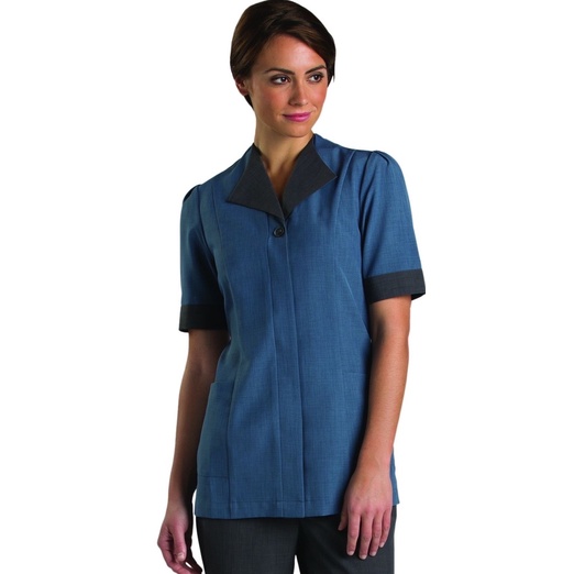 Áo vest công sở xanh phối viền đen Edwards (Size L) - Thanh lý vnxk