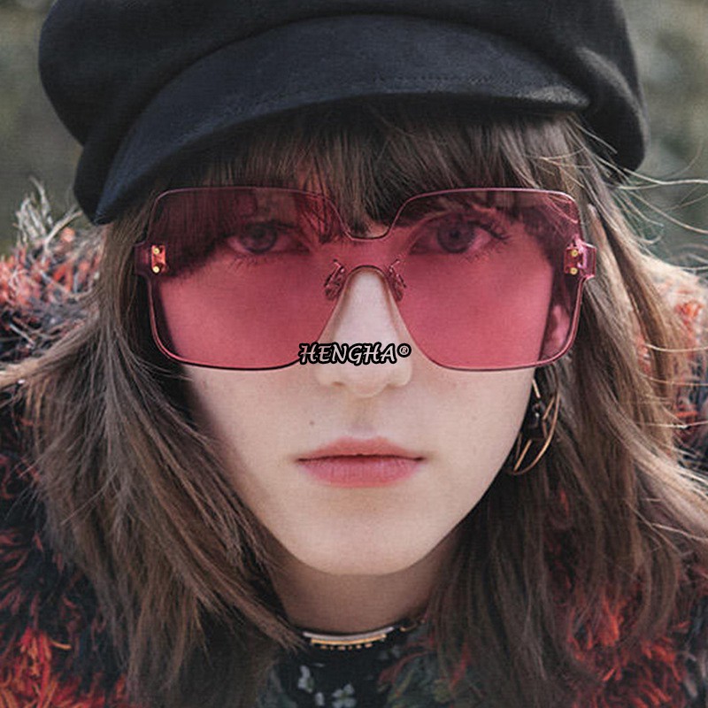 Kính Mát Gọng Vuông Màu Kẹo Thời Trang Cho Nam Và Nữ