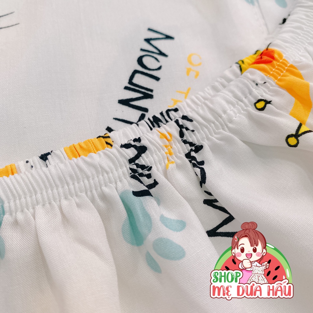 Bộ lanh bé trai, đồ bộ tole lanh trẻ em tay ngắn quần dài 8-32kg shop mẹ dưa hấu