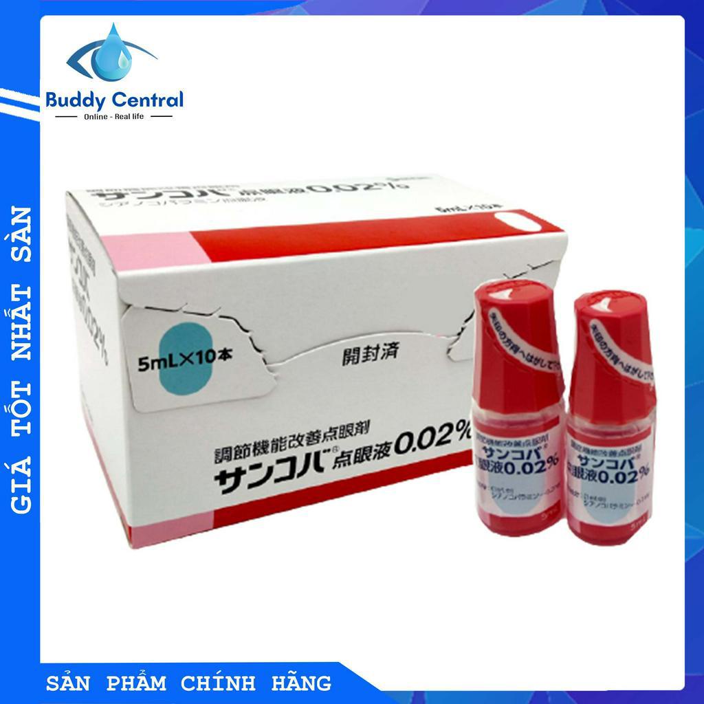 Nước nhỏ mắt Sancoba Nhật Bản 5ml - Hỗ trợ tăng cường thị lực, giảm cận, đau mỏi mắt - Buddy Central