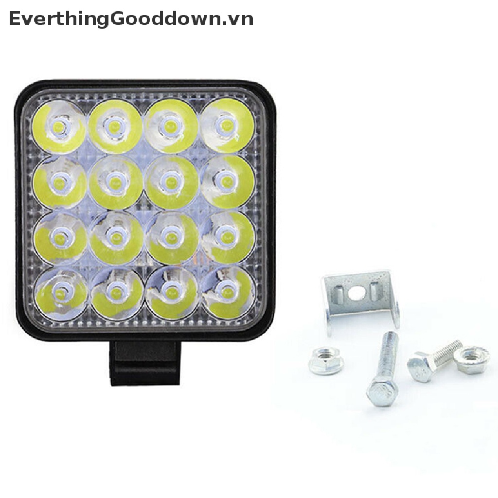 Everthinggooddown Đèn Led Sương Mù 48W 16 Bóng 12V / 24V Dành Cho Ô Tô