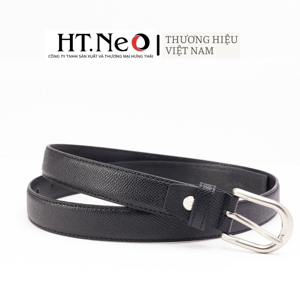 Thắt lưng nữ da bò HT.NEO Da sần nguyên miếng dẻo dai, khuya cài sang trọng, phog cách trẻ trung và năng động DL04