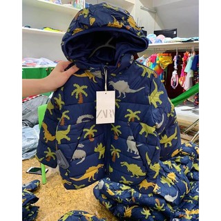 Áo phao khủng long zara cho bé
