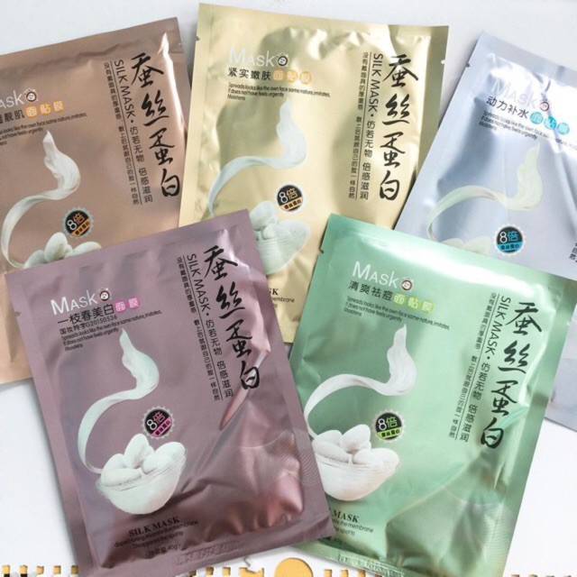 Mặt nạ tơ tằm Bioaqua ONE SPRING SILK MASK nội địa Trung