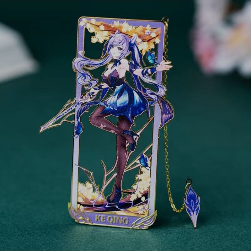 Bookmark kim loại genshin impact venti xiao tartaglia hutao zhongli