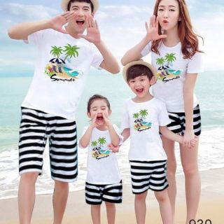 áo thun gia đình đi biển