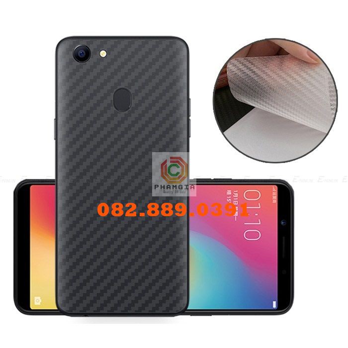 Miếng dán mặt lưng skin carbon Oppo F5/ F5 Youth