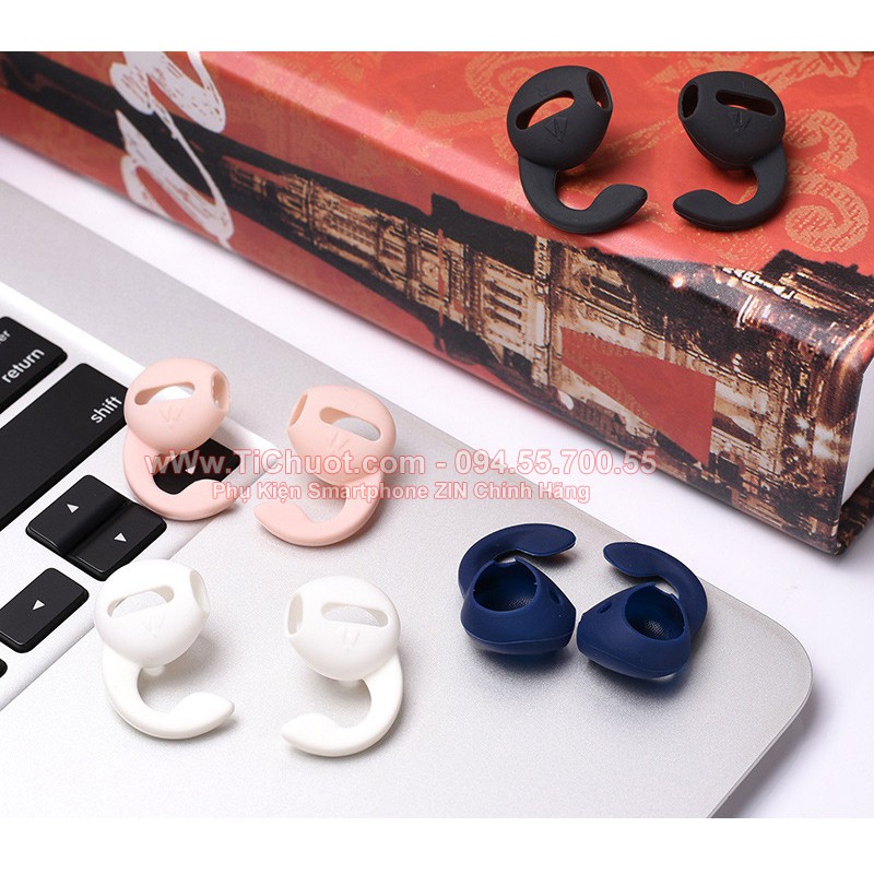 [1 cặp] Nút cao su bọc Tai Nghe Bluetooth Apple AirPods (hoặc tai iPhone) có sừng móc thể thao